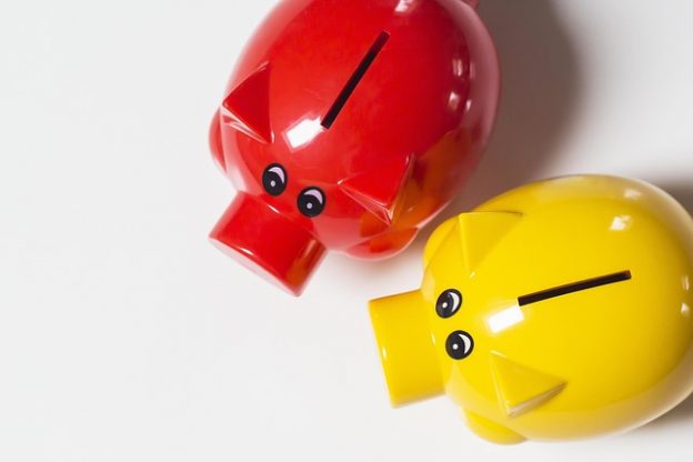 zwei Sparschweine - online Workshop zum Sparen und Investieren